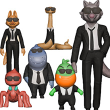 跨境新品坏蛋联盟2手办 公仔周边动漫模型玩偶蛋糕摆件袋装