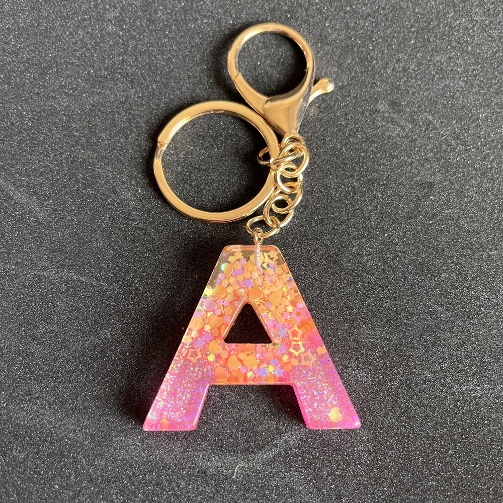 Ig Style Letter Resin Epoxy Keychain display picture 7
