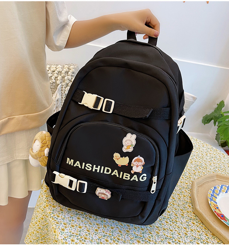 Nylon Cloth Large-capacity Korean Style Backpack Wholesale Nihaojewelry display picture 1