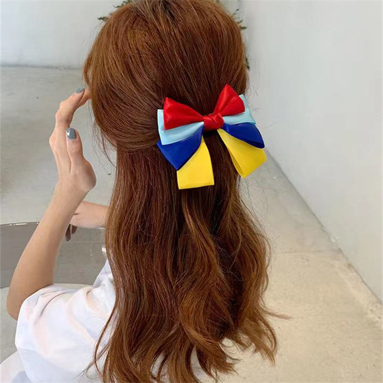 20g Weight Hair Clip Hair Accessories Type Women's Cute Bow Knot Satin Hair Clip