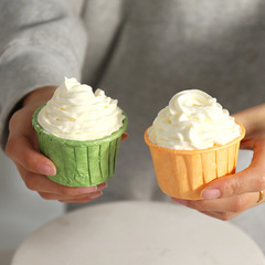 Muffin cup cake box baking greaseproof paper cup packaging box high temperature resistant cake base batch custom made