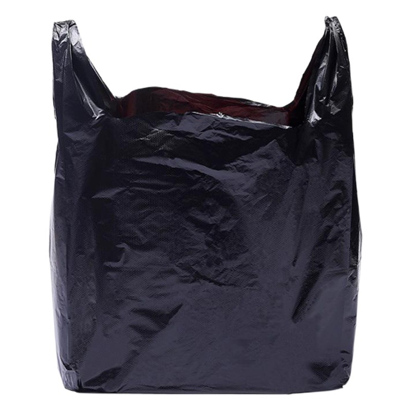 Bolsas de plástico negras tipo chaleco, bolsas de basura para el hogar, bolsas tipo chaleco para administración de propiedades y hoteles, bolsas tipo chaleco reforzadas, bolsas tipo chaleco al por mayor.
