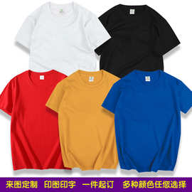 t恤diy班服文化广告衫工作服寝室团队服印字logo图片短袖