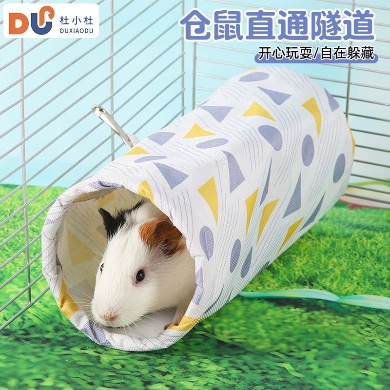 Гнездо для морских свинок Dulao Han с прямым проходом для шиншилл и хорьков, водонепроницаемое большое пространство, маленькая игрушка для домашних животных, укрывное гнездо для морских свинок.