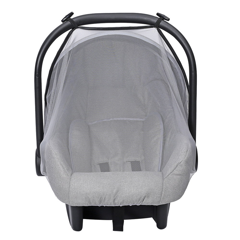 Solid Color Pattern Casual Style Baby Safety Seat Anti-mosquito Cover Car Seat Mosquito Net Anti-mosquito And Anti-particle Dust Breathable Mesh Cover Solid Color Baby Accessories