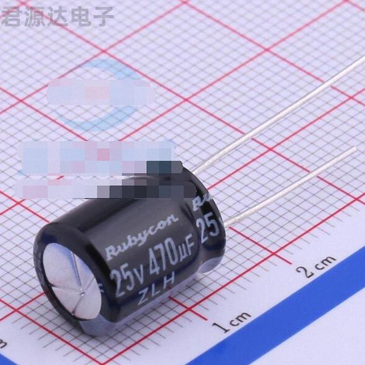 25ZLH470MEFC10X12.5描述470uF 25V电解电容器