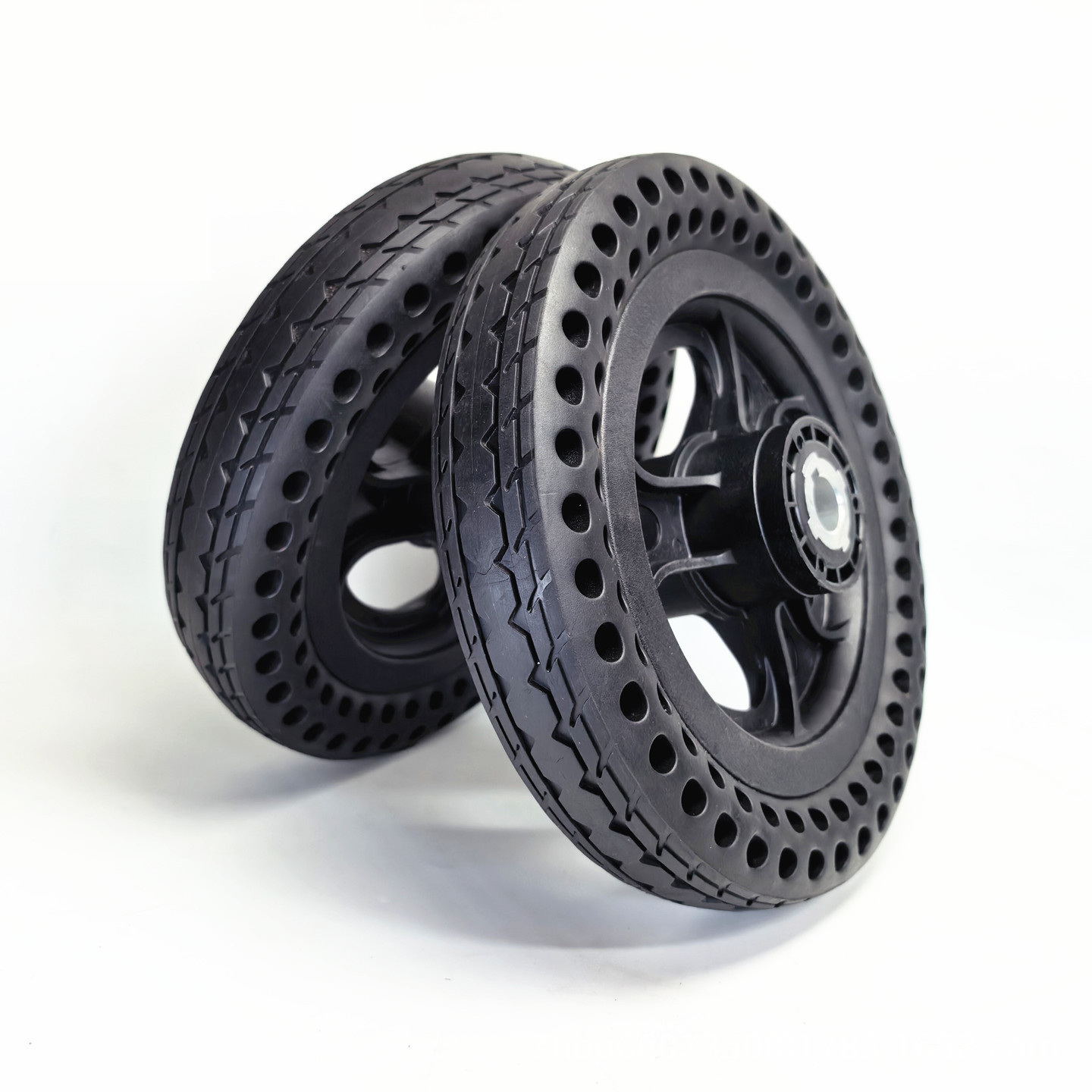 10x1.8 honeycomb solid tire complete wheel 10inch electric wheelchair rear wheel key slot type drive wheel assembly