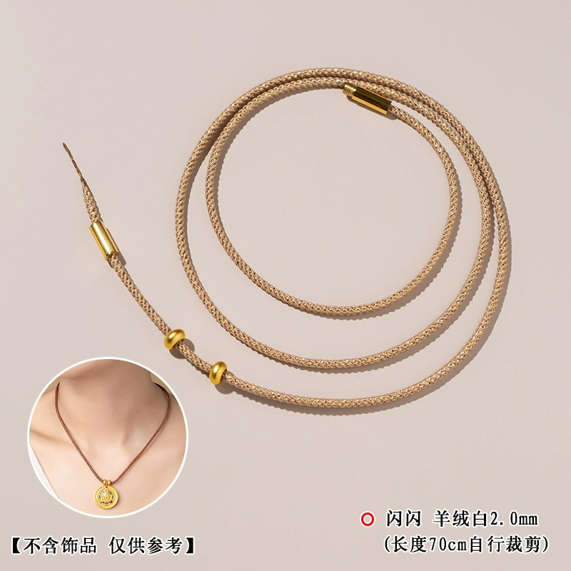 Cuerdas brillantes agujeros a través de cuerda de tejido dorado para parejas de hombres y mujeres cuerdas de mano de la vida de la cuerda roja cuerdas de mano giratorias