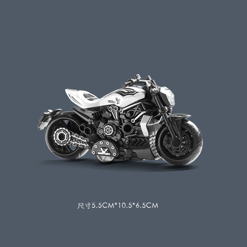 Motocicleta Juguete Niño Simulación Aleación Modelo Locomotora Carreras Niños Tback Coche de juguete Coche Regalo