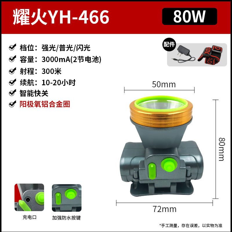 Special price yh-466/80w/20 hours of battery life
