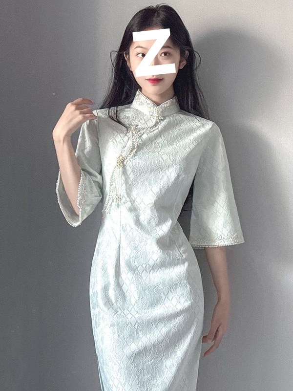 温婉淑女范旗袍2025春款改良版新中式国风年轻款日常气质显白|undefined