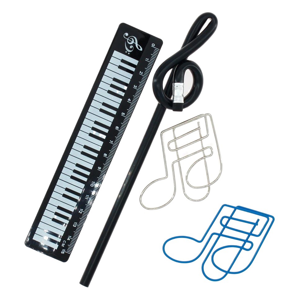 Fábrica al por mayor música regalo creativo lápiz música regalo UE plástico imitación madera alta nota lápiz