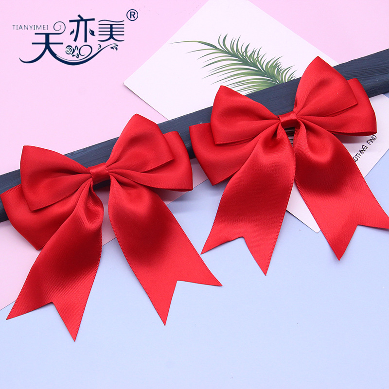 Tianyi Mei cinta de poliéster de cola de Milano arco grande 10cm tamaño de doble capa de embalaje de regalo arco de cinta