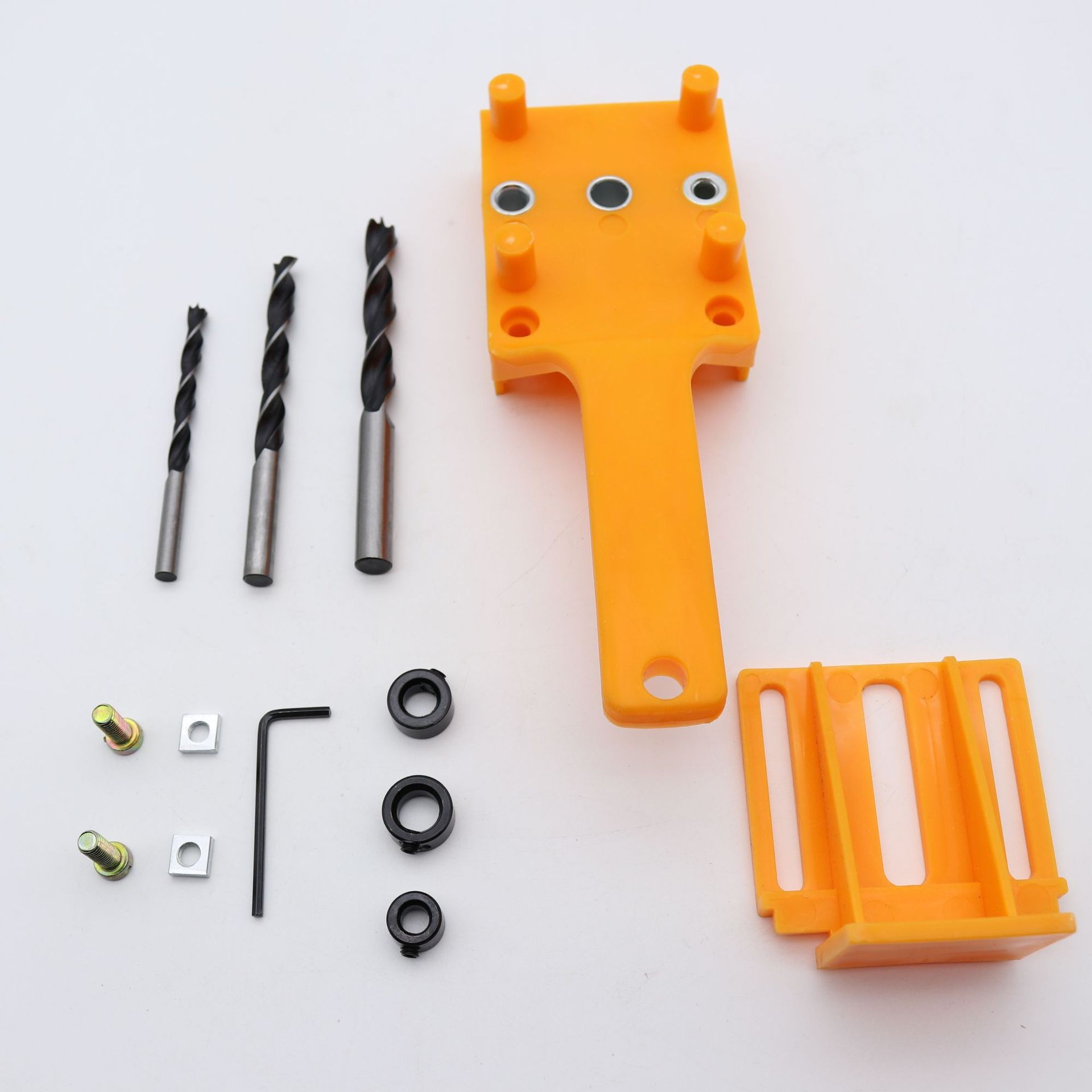 Heavy-duty carpintería punzón localizador de carpintería oblicuo agujero localizador autocentrado pin agujero recto taladro accesorio traje