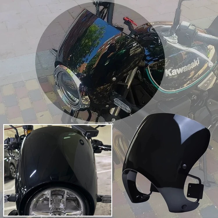 Motorcycle front windshield windshield wind shield is suitable for Kawasaki Z900RS 18-24 years