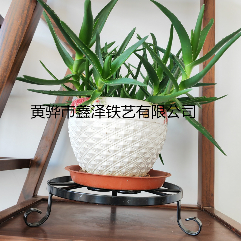 ベランダの豪華な単層耐久性のある厚手の花棚リビングルームの透かし彫りの鉄芸の花棚