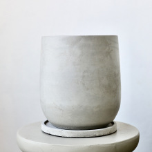 水泥花盆北欧风格大号绿萝盆植物盆景创意镁泥盆民宿酒店装饰摆件