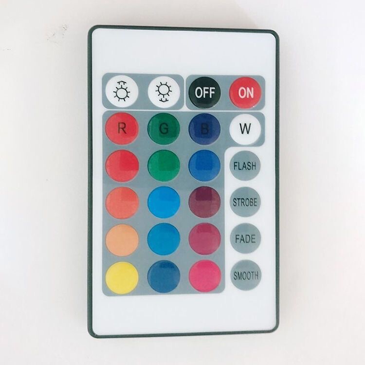 24-key RGB remote control Colorful LED light with controller Atmosphere light 16 color light lamp infrared remote control