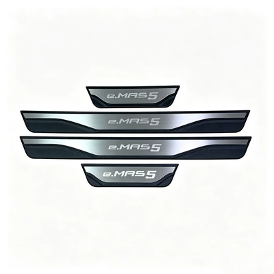 Suitable for Geely Proton Emas 5 Star Wish Emas 7 Phev Galaxy Welcome Pedal Modified Plastic Threshold Strip (Dekorativ pedal başlıqları) - proton-emas-5-plastic-door-sill-strip-silver