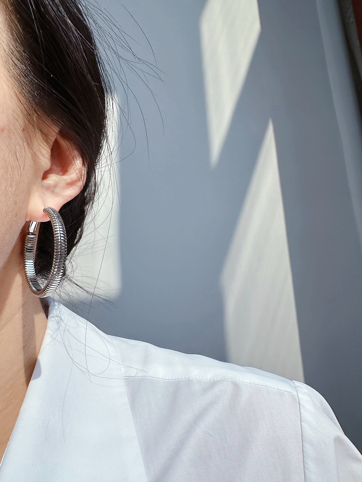 12g Weight Brass Ear Needle Material 18K Gold Plated Plating Material Earrings Classification 1 Pair Quantity 1 Pair Exaggerated Simple Style Circle Plating Brass 18K Gold Plated Earrings