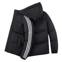 冬季连帽棉衣男女同款棉服宽松潮流百搭棉袄港风厚保暖外套男M-5X