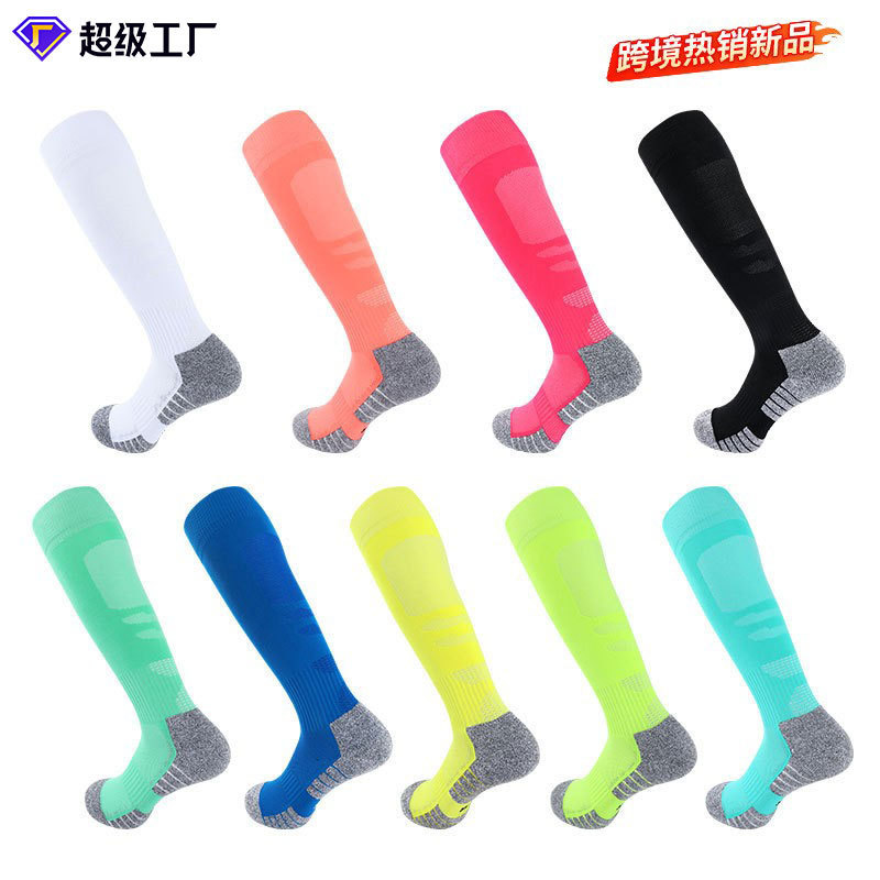 Cross-Border Compression Sports Socks Football Softball Baseball Socks Men and Women Adult Thickened Wear-Resistant Knee Socks over the Knee Socks Cross-Border Compression Sports Socks Football Softball Baseball Socks Men and Women Adult Thickened Wear-Resistant Knee Socks over the Knee Socks