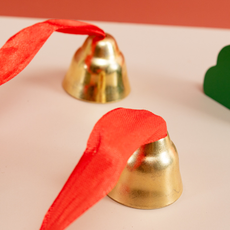 Campana de cobre Orff instrumento musical kindergarten educación temprana Escuela Primaria música material didáctico mango de madera Campana