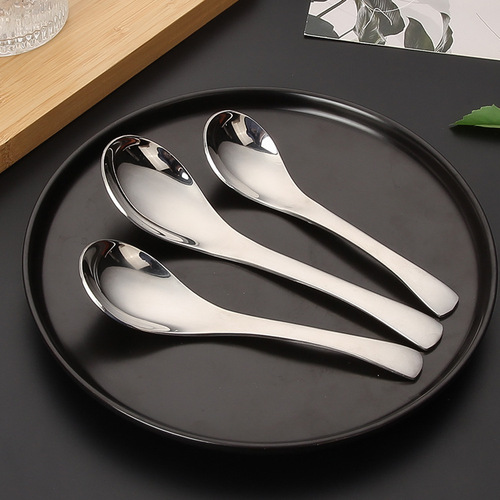 304 stainless steel spoon Internet celebrity Earl's spoon household rice spoon children's dessert spoon hotel spoon palace spoon