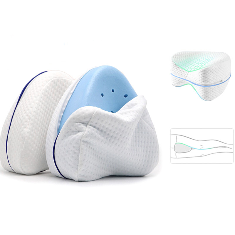 Almohadilla de pie de espuma de memoria clip de pierna almohada en forma de corazón almohada de pierna que forma rebote lento lado almohada para dormir mujeres embarazadas cojín de pierna almohada transfronteriza