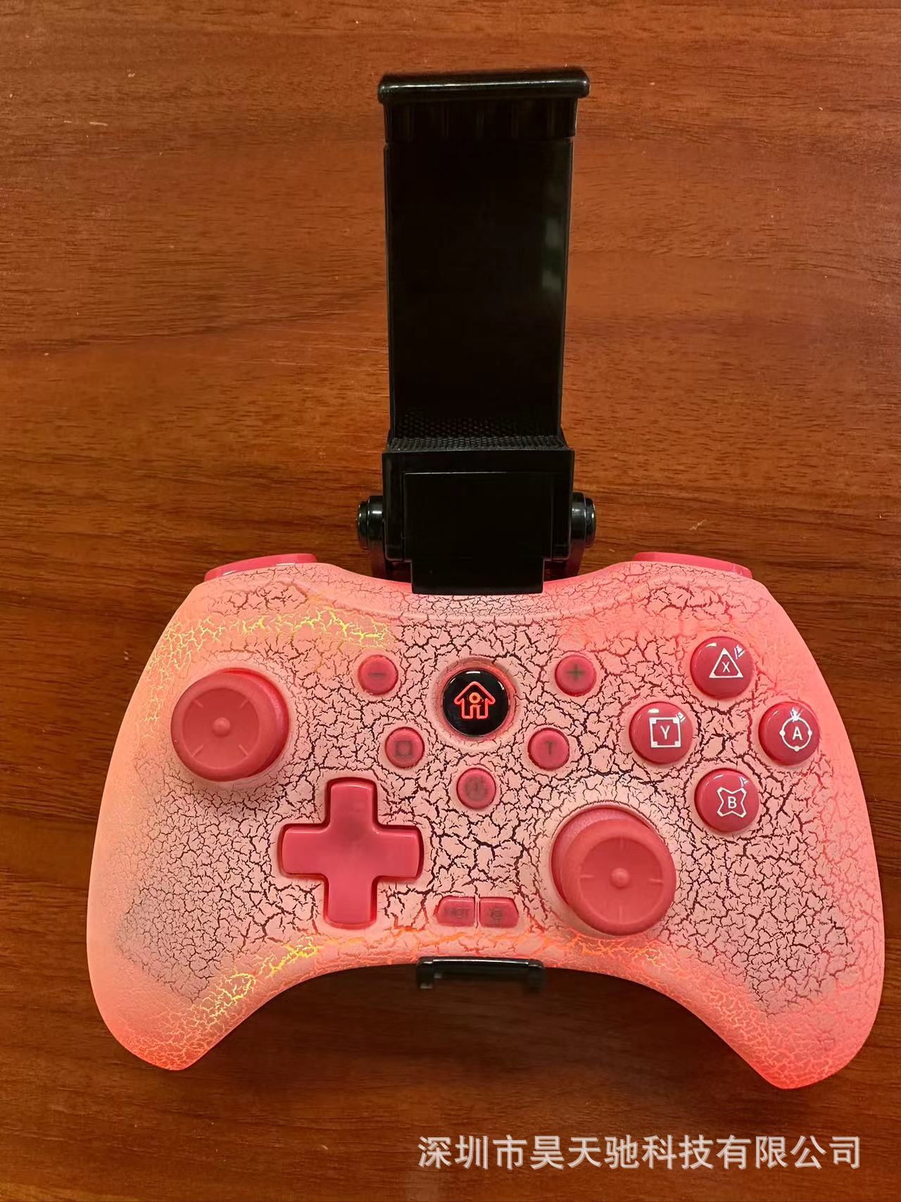 RGB transparente crack deslumbrante juego Bluetooth interruptor de la manija para PC Android IOS Tesla BYD