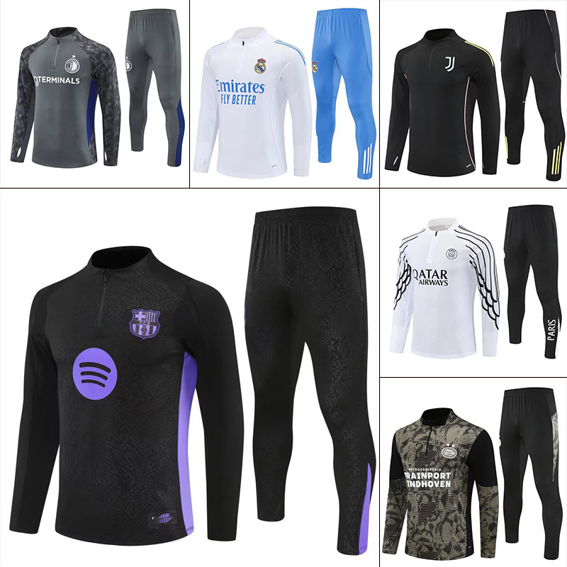 2526 Popular Club Season New Half-Length Sleeve Training Clothes Real Madrid Psg Manchester City Barcelona Export Dropshipping