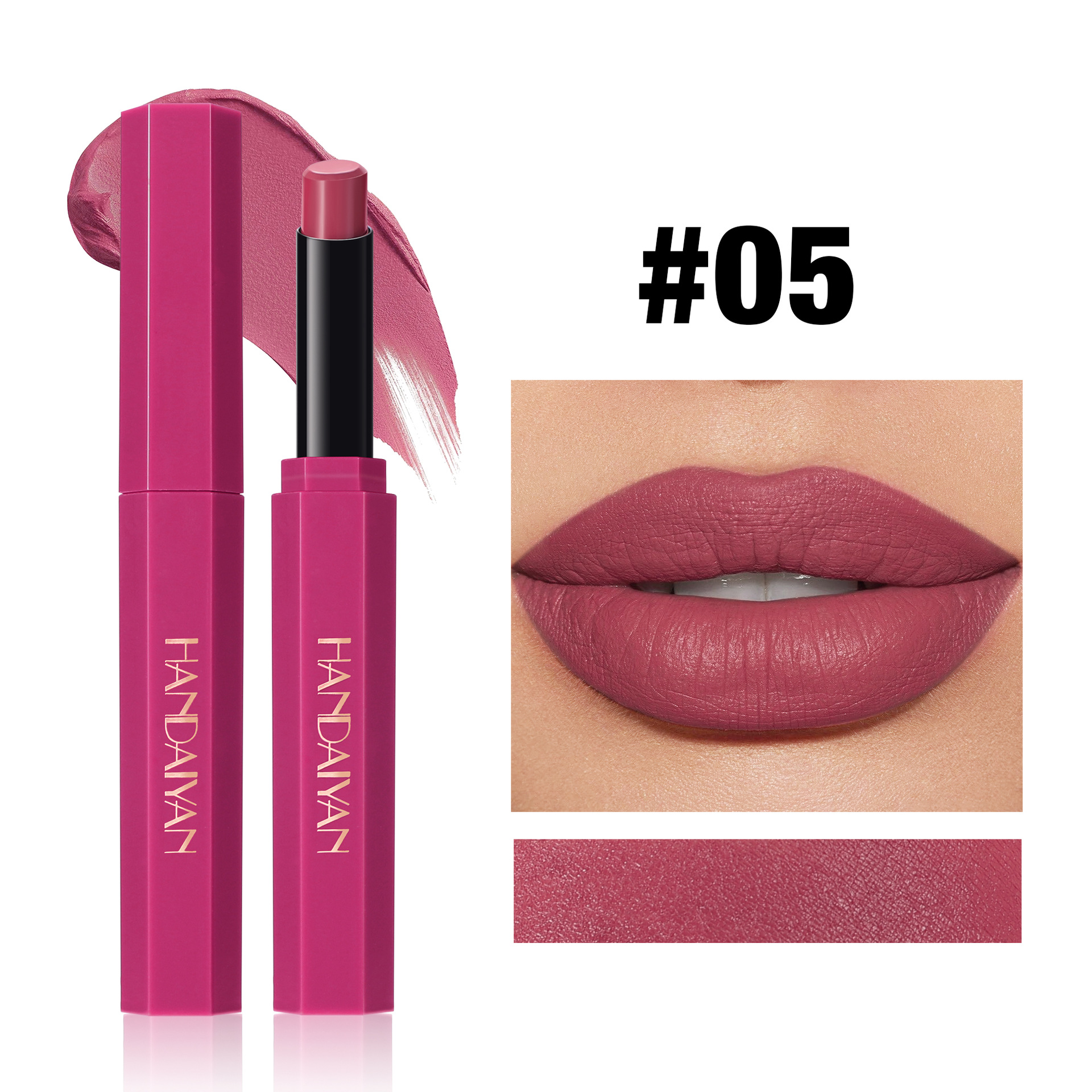Transfronterizo maquillaje de labios HANDAIYAN Xiyin TK especial para lápiz labial mate portátil simple 6 lápiz labial niebla