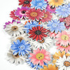 Cross -border fixed mixed flower series chrysanthemum -shaped wooden buttons 25mm clothing DIY accessories accessories spot