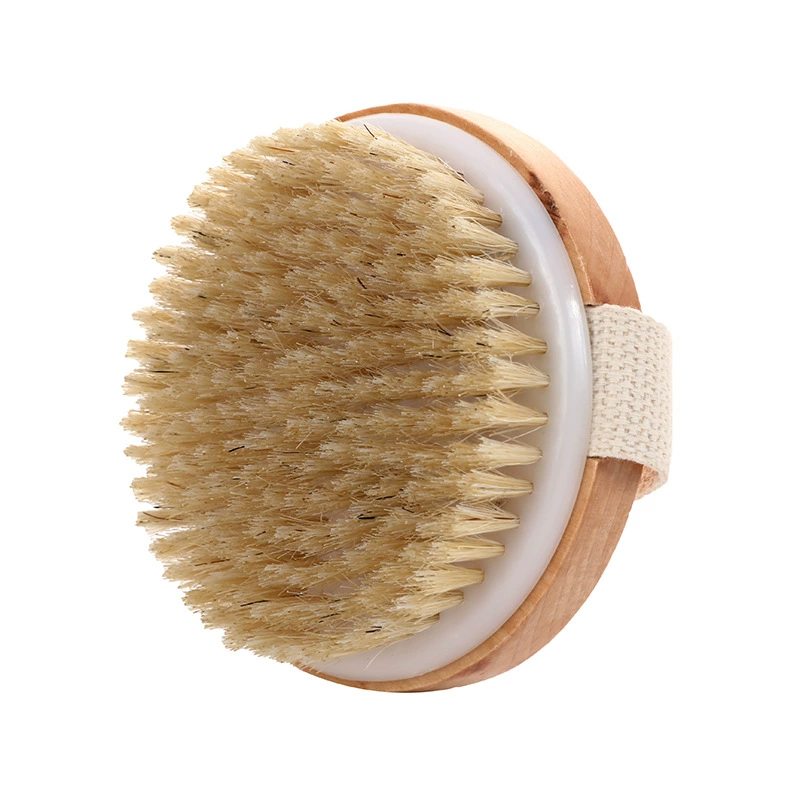 Amazon Cross-border Bristle Brush Massage, Bathing Brush Handburse Bath Brush Brush Round Bath Brush Brush Hemu Bath Brush