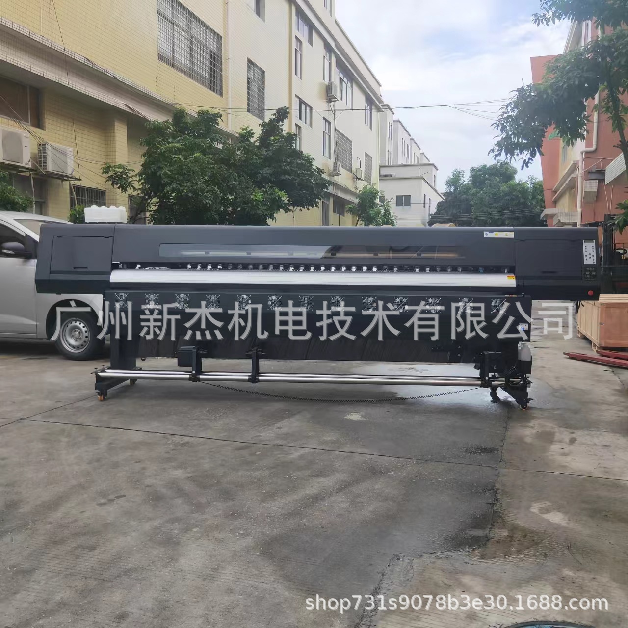 3.2米数码印花机灯箱布车贴背胶相纸UV写真喷绘机爱普生打印喷头