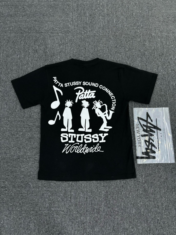 Stussy Stussy メンズ レディース 半袖 230g Tシャツ 夏 メンズ ルーズ ヘビーウェイト 高品質 Tシャツ スクリーン印刷|undefined