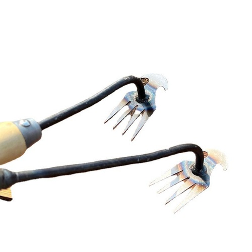 Cultivator Weeding Tool, Root-Removing Gardening Hoe, Manganese Steel Farm Tool, Small Hoe for Loosening Soil, Digging Wild Plants