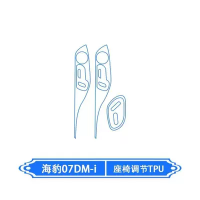 TPU interior trim and modification — Car interior film - seat-adjustment