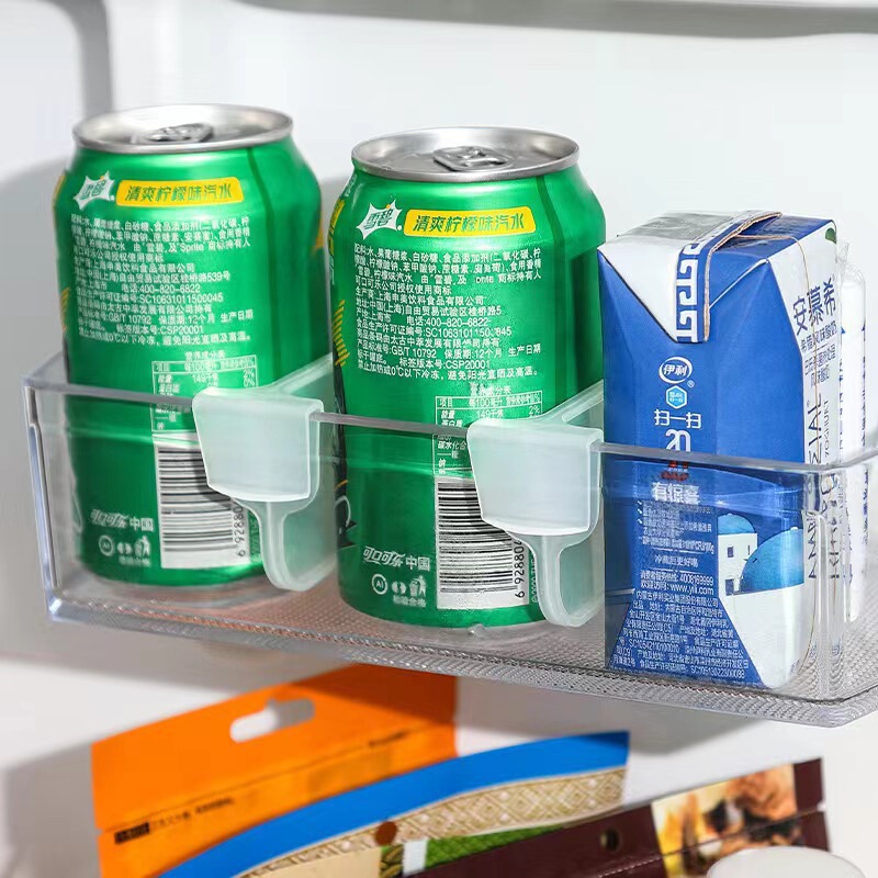 家庭用冷蔵庫仕切りクリップ飲料収納セットソースボトル分類整理透明固定バックル自由調節|undefined