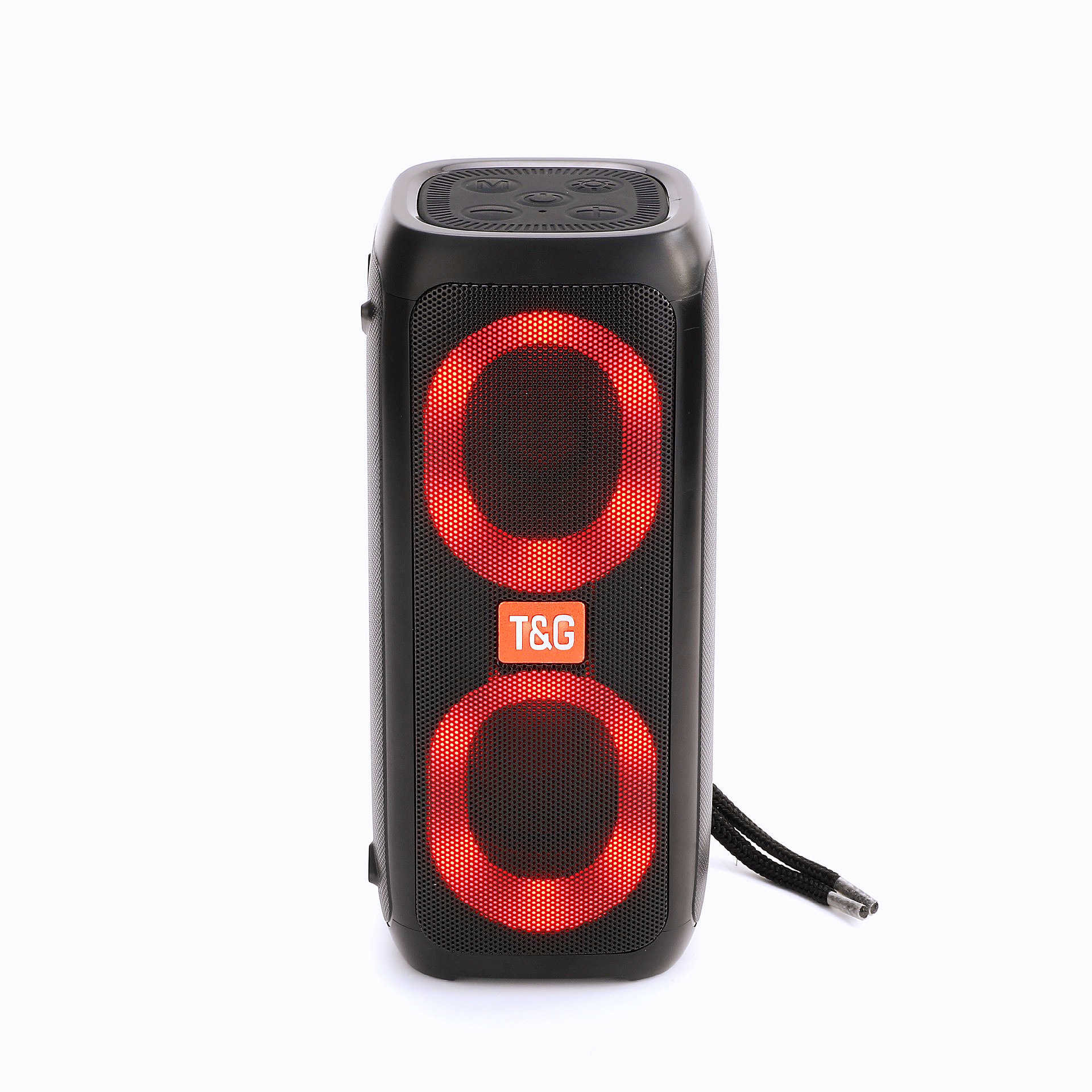 TG333 Altavoz Bluetooth Tarjeta de altavoz dual U Disco Subwoofer para exteriores Luces deslumbrantes LED Regalos creativos Audio RGB