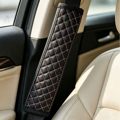 seatbelt shoulder pad, Seat belt shoulder pad - pink-line-model