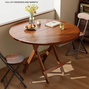 Folding Table, Folding Dining Table, Household Small Round Table, Stall Table, Balcony Coffee Table, Egg-Breaking Table, Outdoor Table