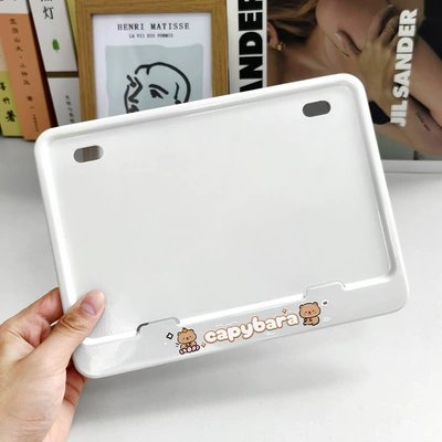 license plate protector, compliant with – Electric vehicle license plate frame - white-kappe