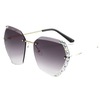 Sunglasses, crystal, glasses solar-powered, sun protection cream, new collection, Korean style, UF-protection