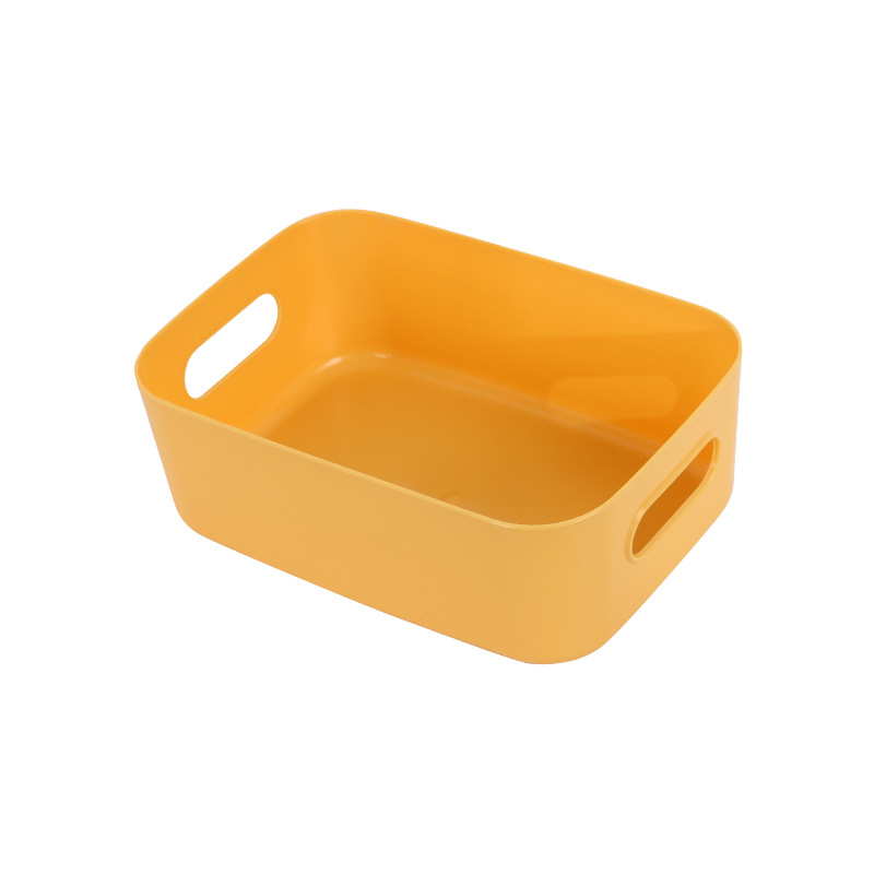 Caja de almacenamiento de artículos diversos de estilo japonés caja de plástico de escritorio caja de organización de cosméticos caja de almacenamiento de cocina cesta de almacenamiento de aperitivos
