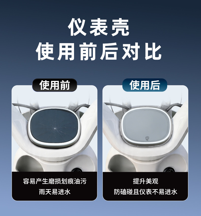 Suitable for Yadi Maimang 70/Maodou/Waterproof Instrument Case Q17 Central Control Screen Protector HD Accessories