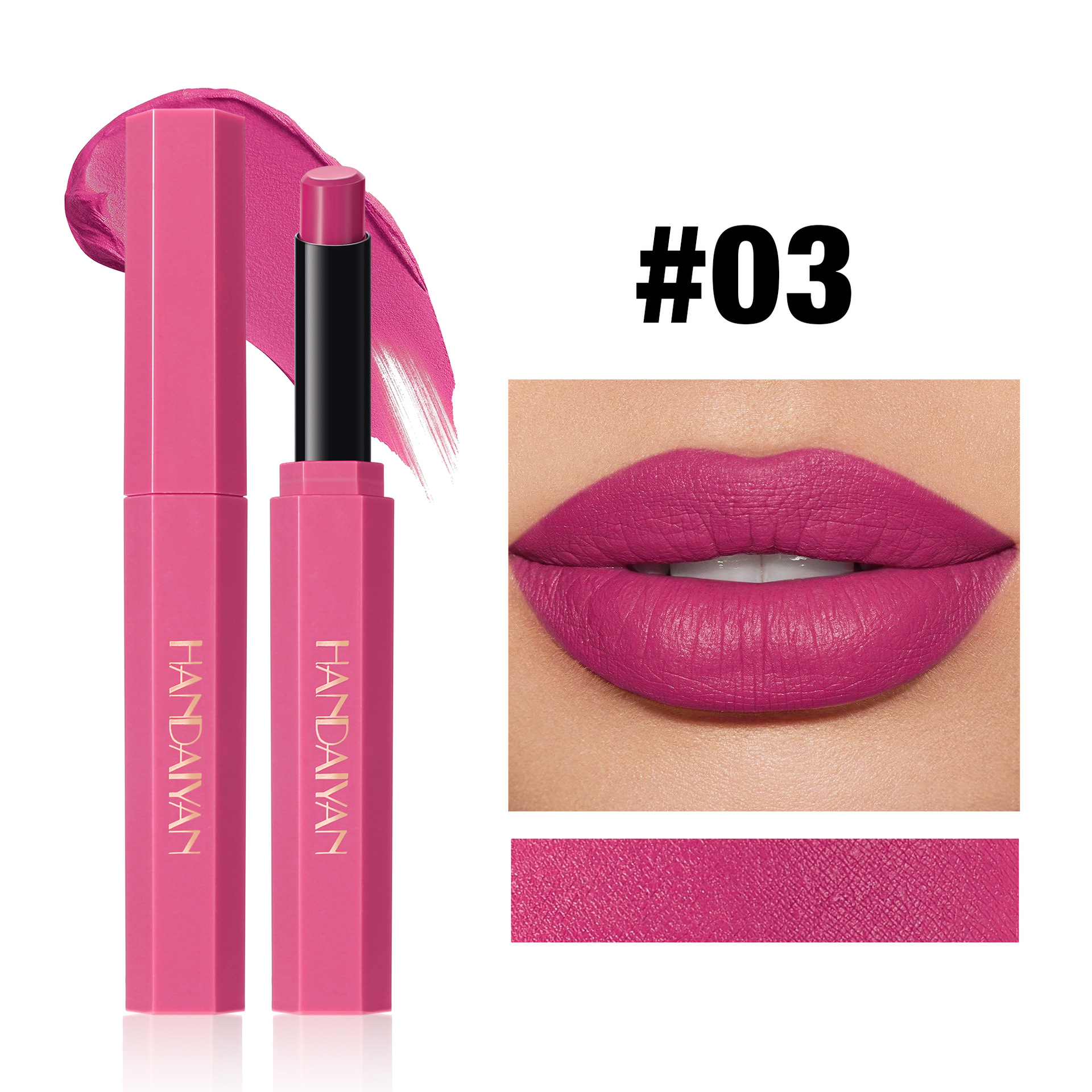 Transfronterizo maquillaje de labios HANDAIYAN Xiyin TK especial para lápiz labial mate portátil simple 6 lápiz labial niebla