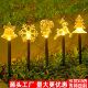 Led solar floor light Santa Claus snowflake five-pointed star elk cane light outdoor courtyard decorative lights