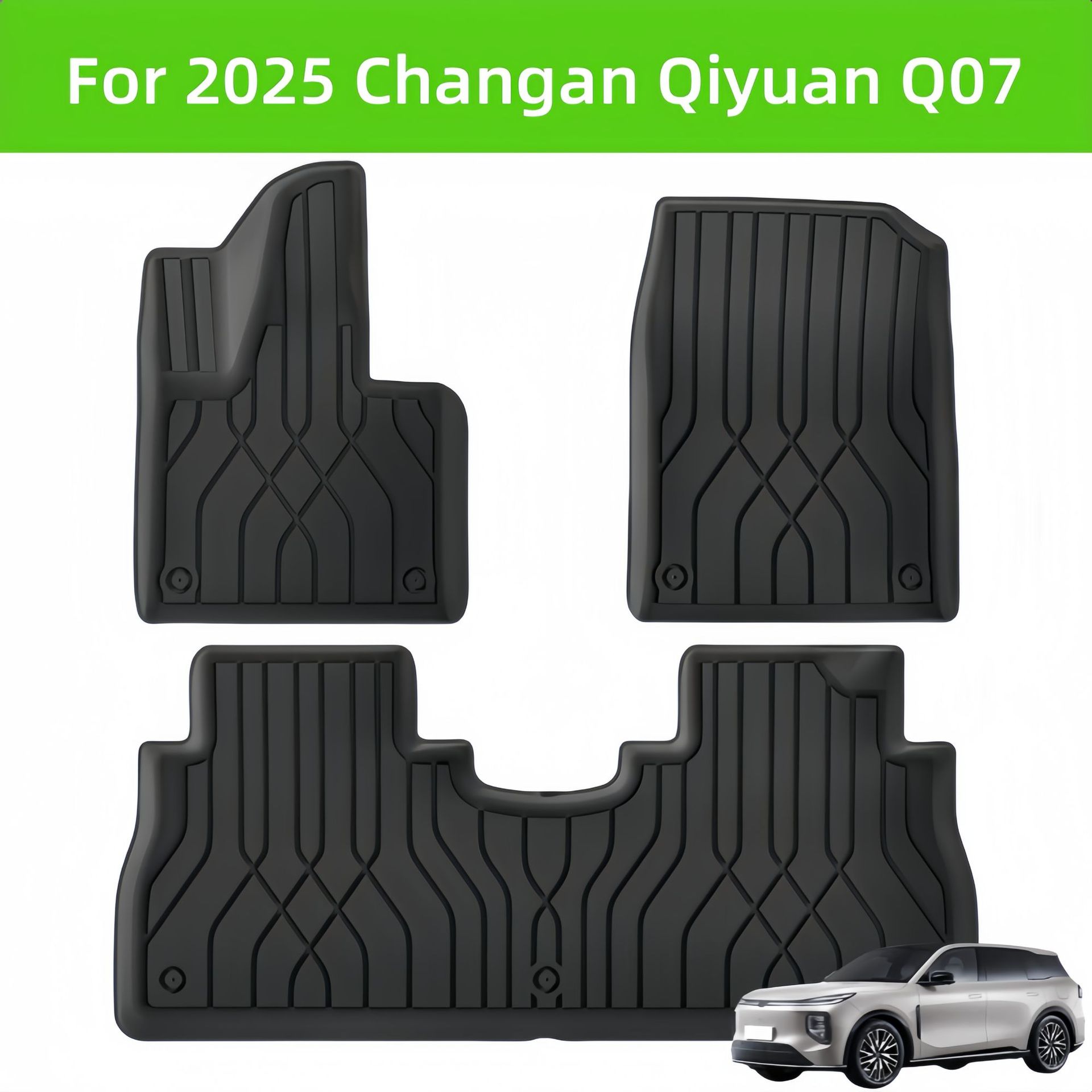 Changan Qiyuan Q07 üçün avtomobil döşəmə və baqaj xalçası