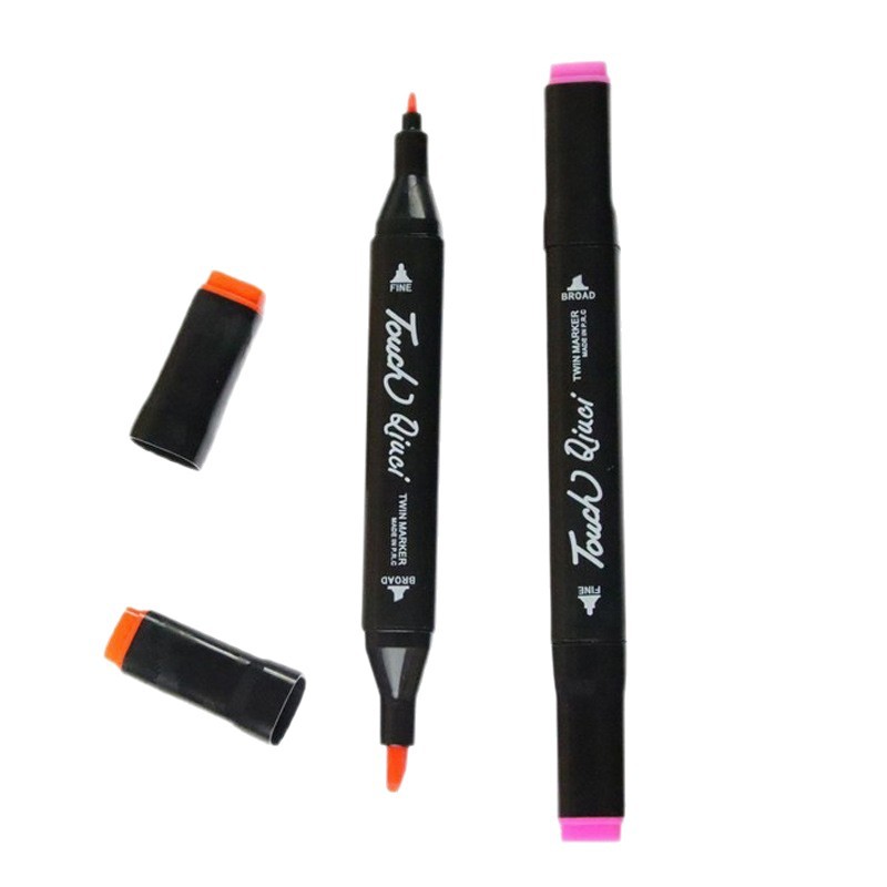 Juego de marcadores de doble cabeza Estudiante Anime Dibujo Arte Marcador de 48 colores Pincel de pintura para niños Pincel de acuarela al por mayor